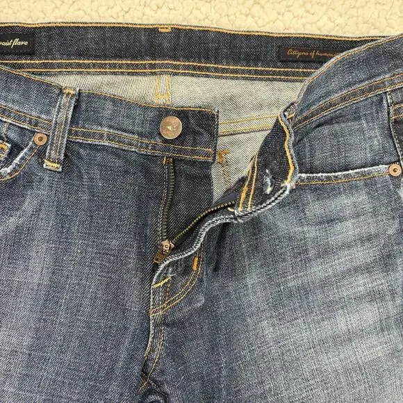 Citizens of Humanity Low Waist Flare Jeans Womens Size 30 Ingrid #002 Stretch - Picture 3 of 13